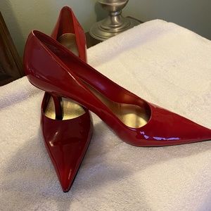 NEW, Nine West Red Patent Leather heels 8.5